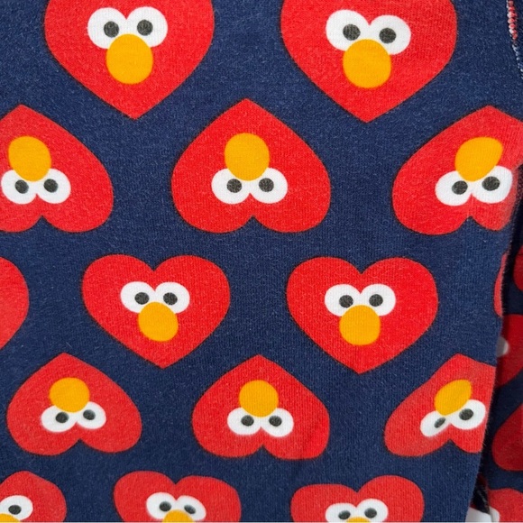 Hanna Andersson Sesame Street Elmo Pajama Set - Navy and Red - Picture 2 of 3